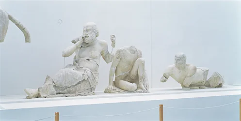 Free-standing figures from the east pediment of the Temple of Zeus